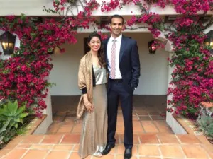 Dr. Farwaha and her husband together